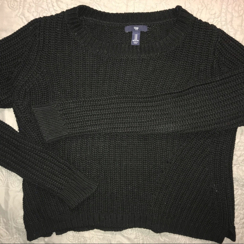 Gap Black Crew Neck Sweater